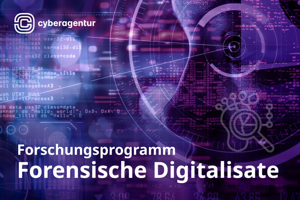 Digitale und analoge Spuren verknüpfen, Beweise automatisiert sichern. Die Cyberagentur sucht für das Forschungsprogramm „Forensische Digitalisate“ Bewerber.