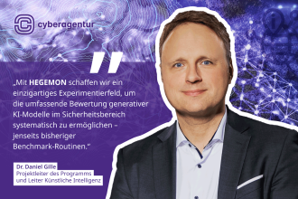 Start der Ausschreibung für das Forschungsprogramm HEGEMON zur Bewertung generativer KI-Modelle im Sicherheitskontext.