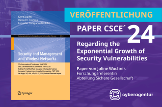Mit ihrer Untersuchung zum rasanten Anstieg von Sicherheitslücken sorgte Joline Wochnik auf dem CSCE’24 in Las Vegas für Aufmerksamkeit — das Paper erschien nun im Tagungsband bei Springer Nature.