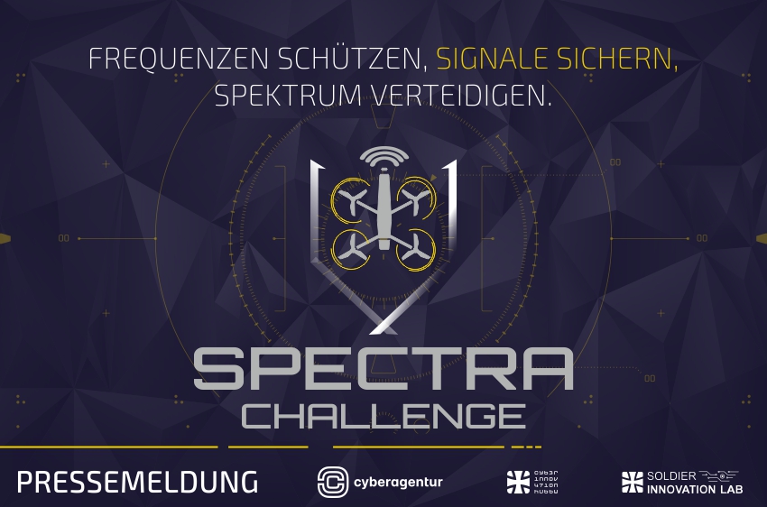 Visual zur SPECTRA Challenge: Ideenwettbewerb zur Abwehr elektronischer Bedrohungen.