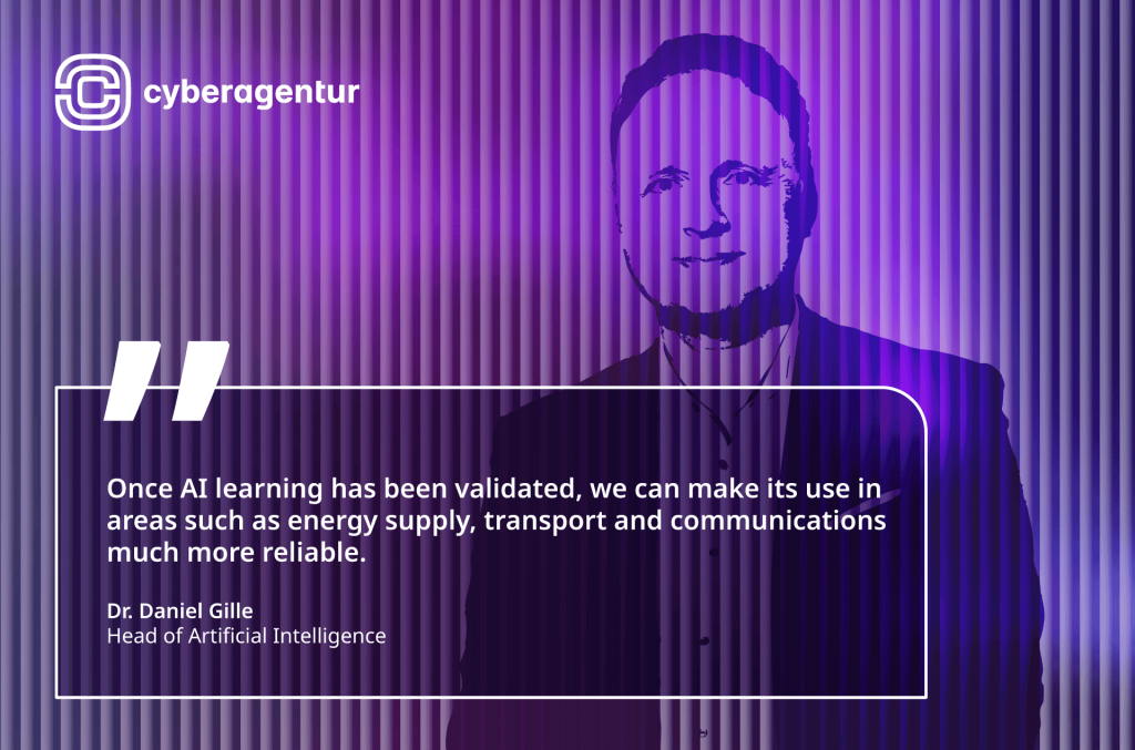 Dr. Daniel Gille, Head of Artificial Intelligence at the Cyberagentur.