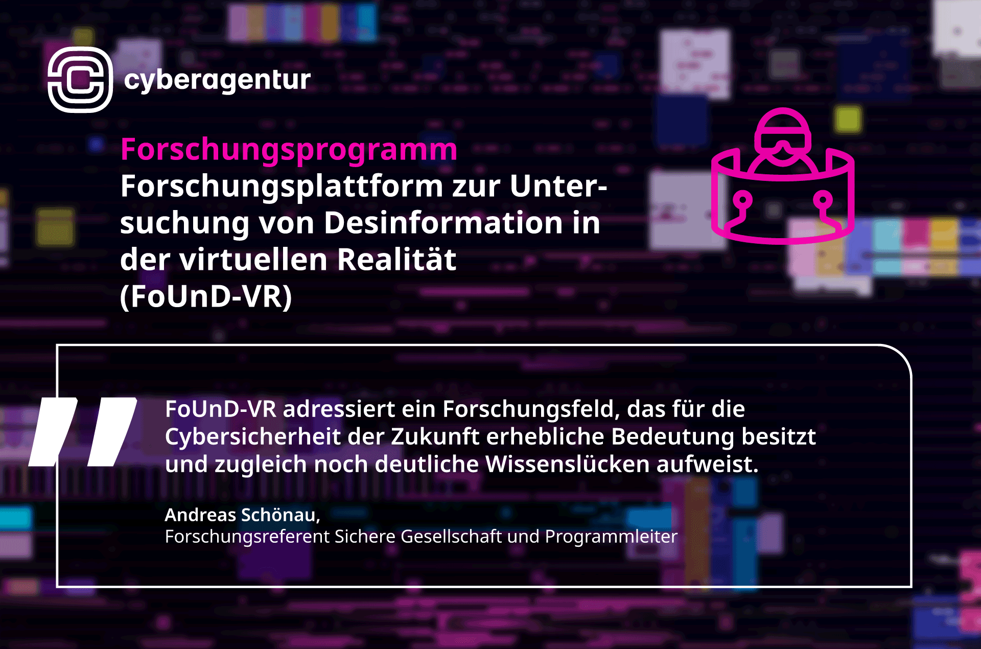 Desinformation in der Zukunft - Cyberagentur