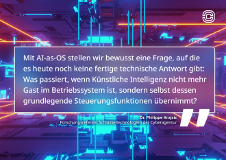 AI-as-OS stellt eine grundlegende Forschungsfrage: Was geschieht, wenn Künstliche Intelligenz selbst zentrale Steuerungsfunktionen eines Betriebssystems übernimmt?